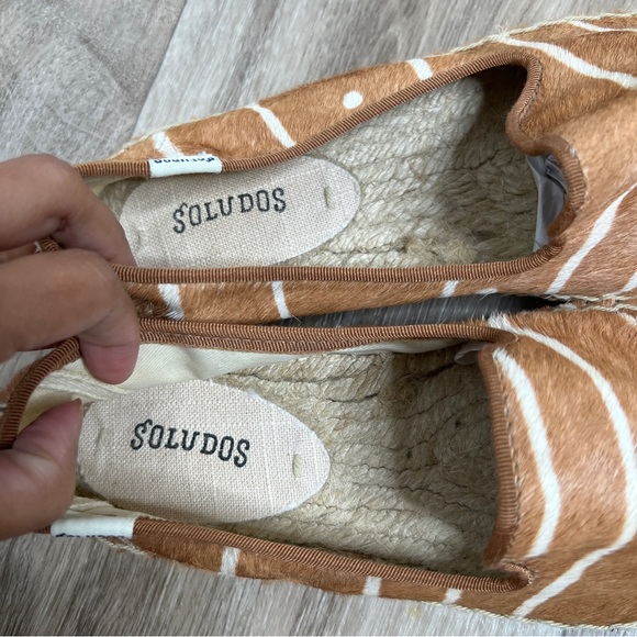 Soludos Genuine Calf Hair Espadrilles Size 8 - Picture 9 of 13